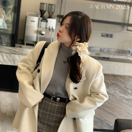 Women's Turtleneck Sweater Winter 2025 Retro with Velvet Lining Thickened Inner Wear Thermal Knitting Bottoming Shirt Pullovers