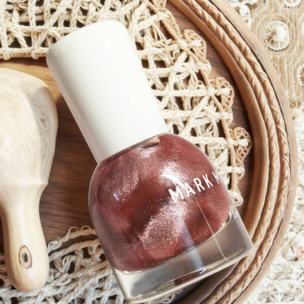 S148 Honey Glow 10ml No-Bake Cat Eye Nail Polish. Honey Glow red base with rouge fragments. Quick-drying, long-lasting