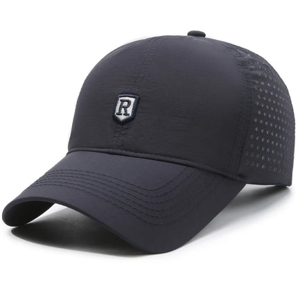 Breathable Quick-Dry Baseball Cap with Ventilation Holes, Unisex Outdoor Sports Sun Hat, Lightweight & UV Protection