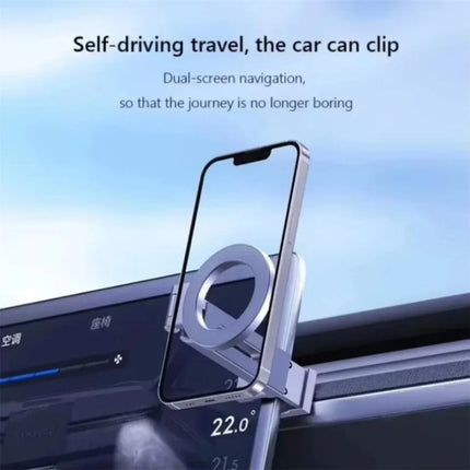1pcs Adjustable Magnetic Phone Holder Travel Essentials Flexible Rotation Hands-Free Airplane Phone Mount Seat Phone Stand