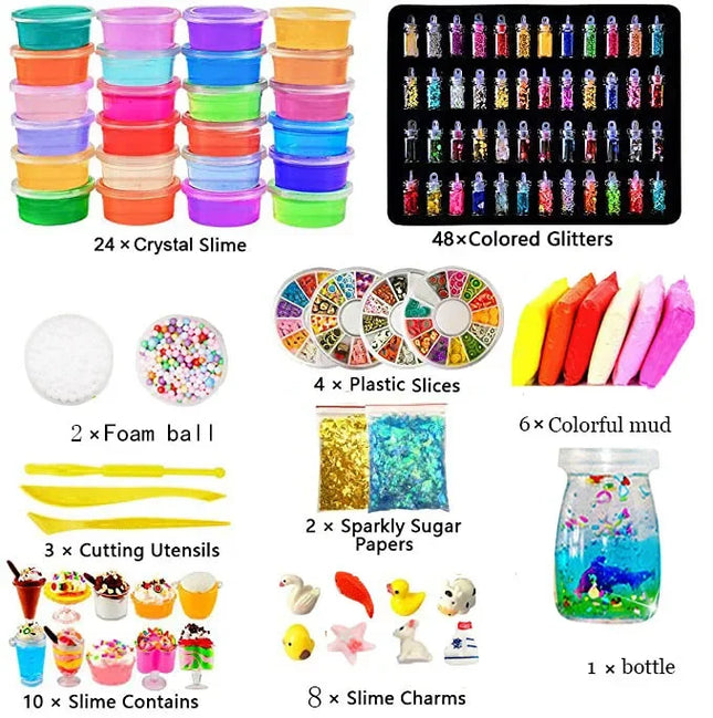 DIY Butter Slime Stress Relief Toy Children Slime Gift Set Party Favors Children Toys Class Activity Family Game