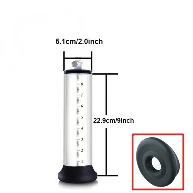 Male Penis Enlarger Vacuum Pump Accessories Vacuum Penis Enlargement Device Masturbation Flange Pump Penis Cylinder Set Sex Toys