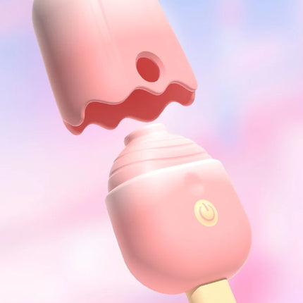 Ice cream portable vibrating sucking masturbation massager clitoris nipple vibrating sucking stimulator sex toys adult products