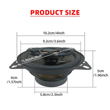 4 Inch 700W (350W*2)Car Speakers Coaxial Subwoofer Universal Automotive Audio HiFi Music Full Range Frequency Car Stereo Speaker