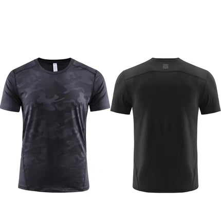 High-Quality Sport Quick-Drying T Shirt Custom Logo Round Neck Embroidery Polyester Print Personal Design Tops 2023