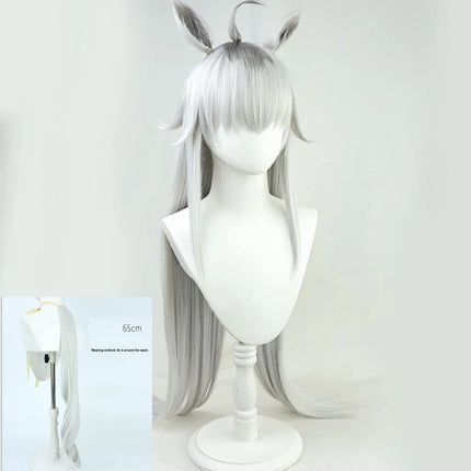Uma Musume Pretty Derby cosplay Oguri Cap wig Anime Party Ears Tail synthetic heat-resistant Wig