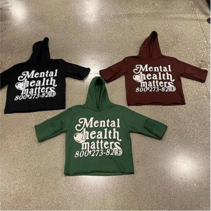 In Stock Ready To Ship European American Retro Hip Hop Punk Street Foam Letter Hoodie Fashion Casual Wear