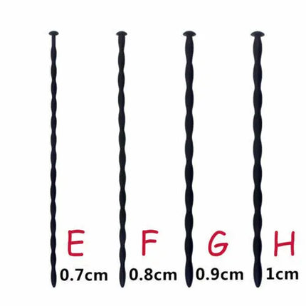 LILUPLAY Wavy Silicone Urethral Dilator Horse Eye Stimulation Adult Sex Toys for Men Gay Sounding Penis Plug Urethra Catheter