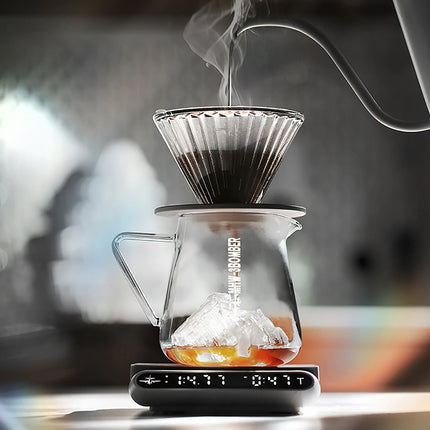 MHW-3BOMBER 600ml Coffee Server Glass Coffee Pot Heat Resistant Coffee Carafe for Pour Over Drip Coffee Brewing