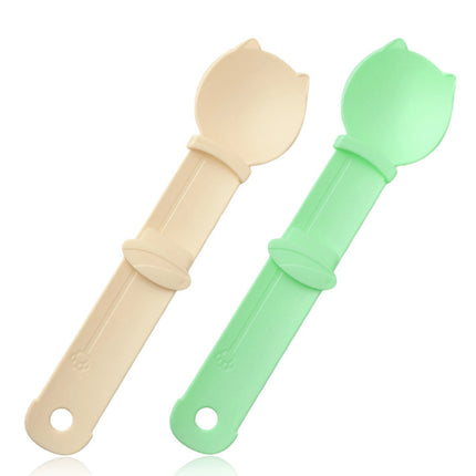 2PCS Cat Strip Feeder Spoon Easy Squeeze Cat Treat Holder for Wet Food Snacks Reusable Pet Supplies Feeding Tool Cats Kittens
