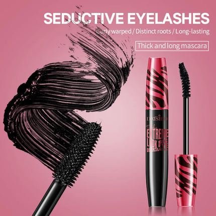 4D Silk Fiber Lash Mascara Waterproof Mascara For Eyelash Extension Black Thick Lengthening Eye Lashes