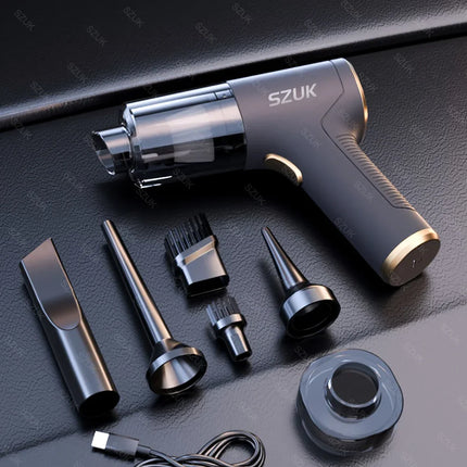 SZUK 98000PA Car Vacuum Cleaner Wireless Mini Powerful Cleaning Machine Handheld for Car Portable  Blow Computer Home Appliance
