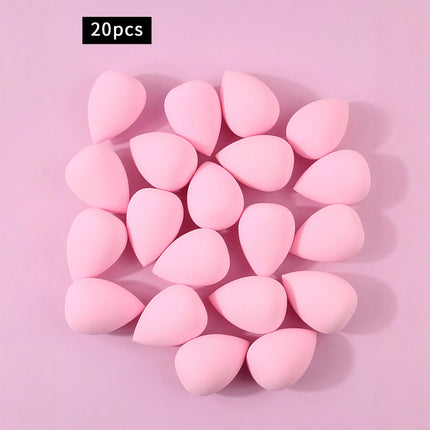100/50/30/25/20/12 pieces super affordable large soft makeup sponge beauty egg set, no powder sticking portable makeup tool