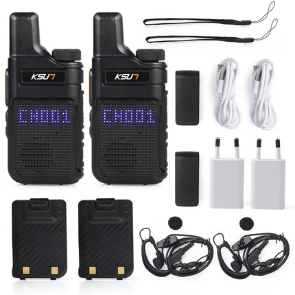 KSUT PMR446 Walkie Talkie 2pcs/1pcs Mini Size Portable Handheld Radio Wireless Set Two Way Radio Station Comunicador Transceiver