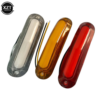 12V 24V LED Car Warning Light 6 LED Light For Trailer Truck Lorry Orange White Red LED Side Marker Indicator Lamp