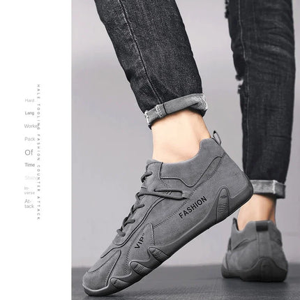 Ankle Boots For Men 2025 Spring Man Casual Sneakers Non Slip Khaki Work Mens Shoe Short Boots Loafers Lace Up Zapatillas Hombre