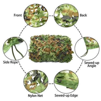 Premium Camouflage Netting for Camping Shade and Concealment Woodland Camouflage Party Decoration Halloween