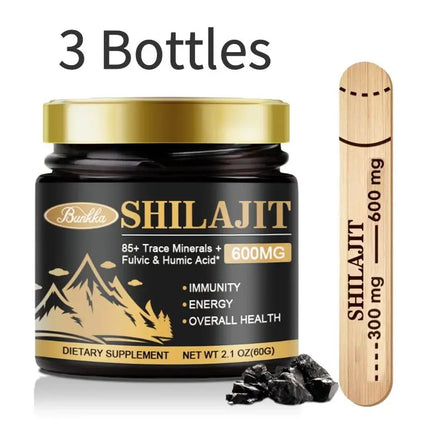 100% Pure Natural Original Shilajit Resin Himalaya Support Hormone Balance for Men & Women Support Immunity,Heart & Skin Health