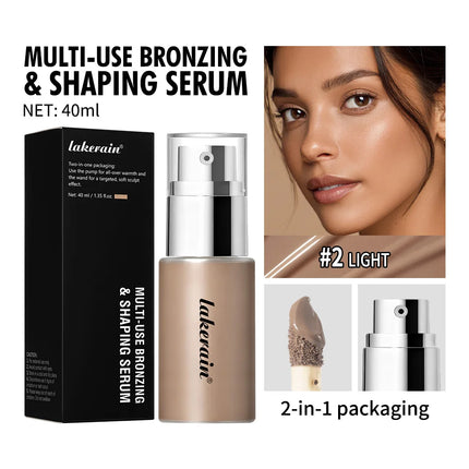 Long Lasting Foundation Serum With Bronzing Shaping Moisturizes Nourishes Skin Brighten Facial Contouring Concealer Cosmetics