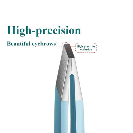 2pcs EyeBrow Clips Removal Makeup Tools Eyebrow Tweezer Colorful Hair Beauty Fine Hairs Puller Stainless Steel Slanted