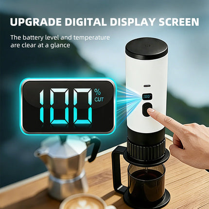 2026NEW Upgrade Portable 3-in-1 Espresso Maker 51mm filter Basket, Rechargeable, for Nespresso/DolceGusto/Ground, Camping Travel