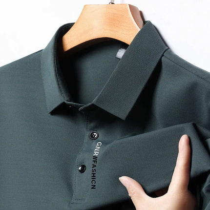 2026 Men's Short Sleeve Polo Shirt with Letter Print Casual Business Daily Top