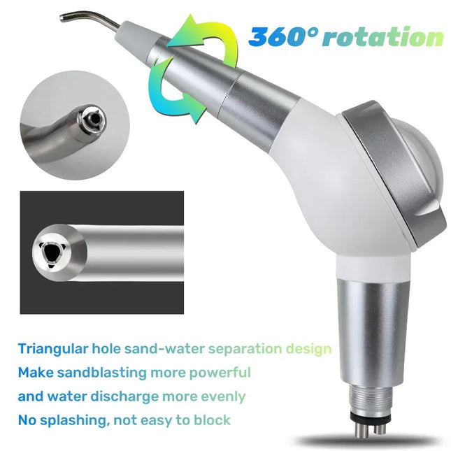 Dental Air Polisher Sandblaster Machine for Teeth Cleaning Polishing Prophy Jet Piezon Scaler Tips Remove Plaque Tartar Stain