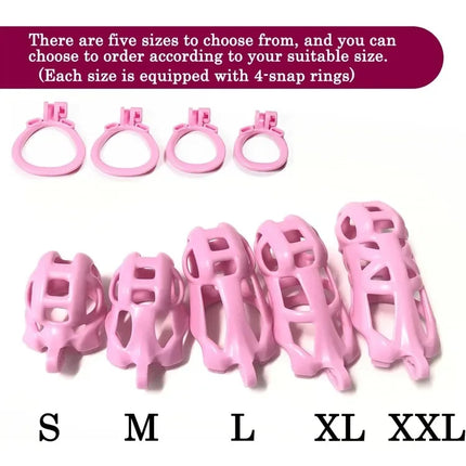 6.0 3D Printing Chastity Cage Curve Rings Fidelity Cage Extreme Micro Cock Cage Hentai Invisible Sex Toy for Male SM Sex Game