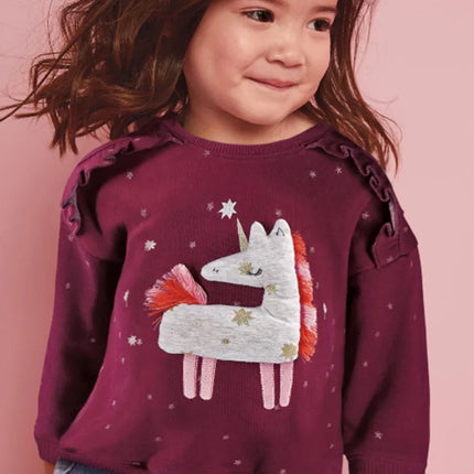 Jumping Meters New Arrival Autumn Winter Boys Girls Sweatshirts Animals Embroidery Cute Children's Clothing Long Sleeve Kids Top