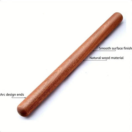 The French-style Rolling Pin Is A Wooden Rolling Pin Used for Baking. It Is Extra Long and Thickened.