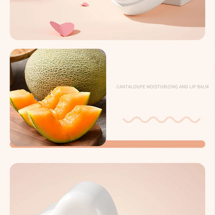 Fruit Moisturizing Hydrating Lip Balm Strawberry Peach Heart Shape Fade Lip Line Repair Lips Care Beauty and Skin Care Products