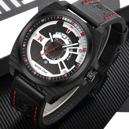 NS Men's Watch Business Casual Sporty Watch for Men and Women Quartz Watch Fashionable and Versatile with Date Display