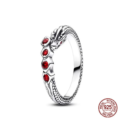 New 925 Silver Sun and Moon Love Princess Zircon Oxide Enamel Heart Love Ring Fashion Fine Jewelry For Women Gift Hypoallergenic