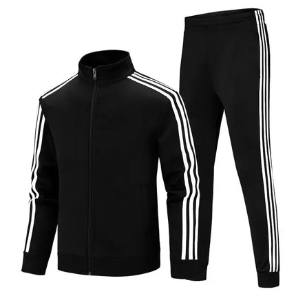 Men's Sportswear Set - Casual Running Tracksuit / Ensemble Sport Homme - Survêtement Course Décontracté