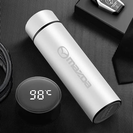 Car Smart Thermos Bottle With Temperature Display Coffee Cup For Mazda 3 6 Atenza Axela Demio CX3 CX5 MP MS RX8 Car Accessories
