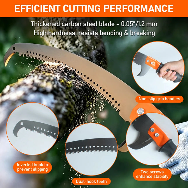 Hand Pruning Saw for Fruit Trees High Carbon Steel Garden Logging Tree Trimming Landscape Agriculture Cutting Tool