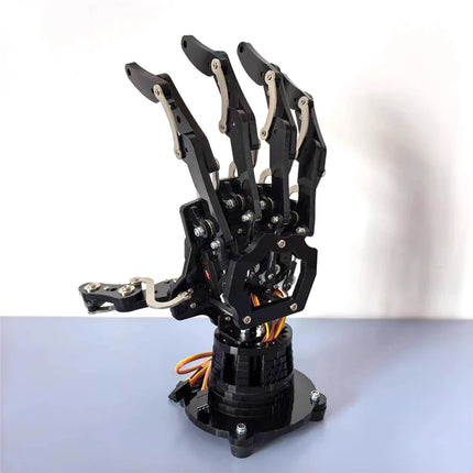 5 Dof Robot Hand with Base Humanoid Robotic Finger Bionic Assembled Mechanical Manipulator Claw for Arduino Programmable Robot
