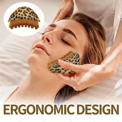 Lymphatic Face Massage Brush -Dry Brushing Contour Tool for Chin/jawline Sculpting | Ergonomic Precision Grip for Fatigue Relief