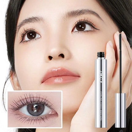 3D Curling Eyelash Mascara,Slim Brush Mascara, Waterproof Tube Mascara Lash-Lifting Long Lasting No Clumping Defined Lashes