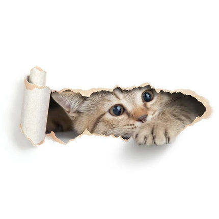 Cartoon Cat Toilet Seat Sticker - Self-Adhesive Wall Decor for Bathroom, Bedroom, Living Room