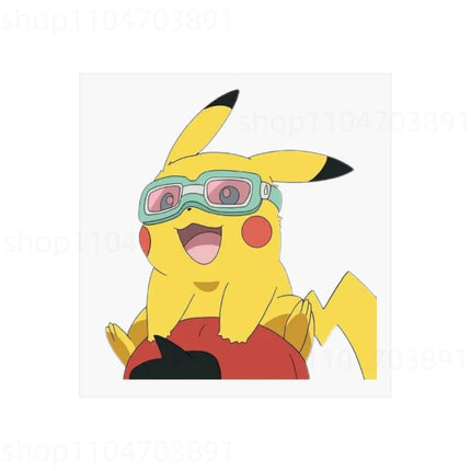 Pokemon Heat Transfer Stickers Anime Pikachu Cartoon Character Decal DIY Fashion Clothes Hat Bags Patches Ironing Decor Applique