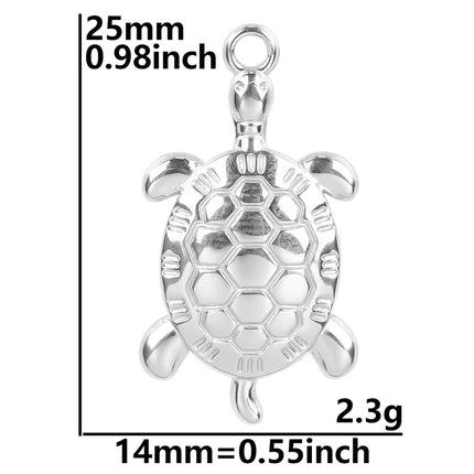 5pcs Stainless Steel Conch Starfish Turtle Charms For Jewelry Making Supplies Ocean Charm Silver Color Pendant Handmade Material