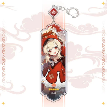 Anime Keychain Linnea Flins Durin Mualani Furina Arlecchin Key Chain Accessories Genshin Impact Cute Bag Pendant Key Ring Gift
