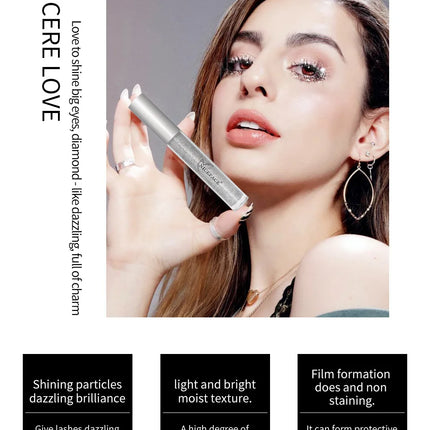 NICEFACE Diamond Twinkle Mascara with Shining Particles Quick Drying Film Forming Sparkling Diamond-like Dazzling