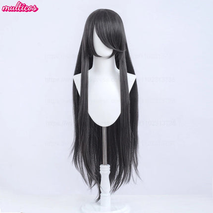 High Quality Anime 100Cm Long Staight Cosplay Wig Black White Red Pink Brown Gold Blue Blonde Purple Heat Resistant Hair Wigs