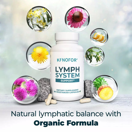 Lymphatic Cleanse Supplement - Lymph System Health Support, Cleansing & Detox, Improves Overall Well-being, 120 Capsules