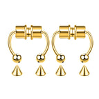 2PCS A Gold