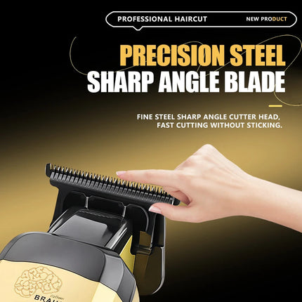 Kemei KM-90-5 Professional 7500 RPM Hair Clipper for Barbers Rechargeable Trimmers Brushless Motor Hair Cutting Machine for Men