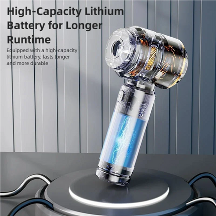 TINSOL 390000Pa Portable Wireless Vacuum Cleaner  Powerful Suction Handheld Vacuum Cleaner  Suitable for Home & Car Use Cleaner