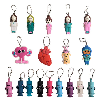 1PC Ampoule Bottle Opener Keychain Syringe-Shaped Cutter Nurse Doctor Ampoule Bottle Opener Aid Medication Vial Breaker Tool